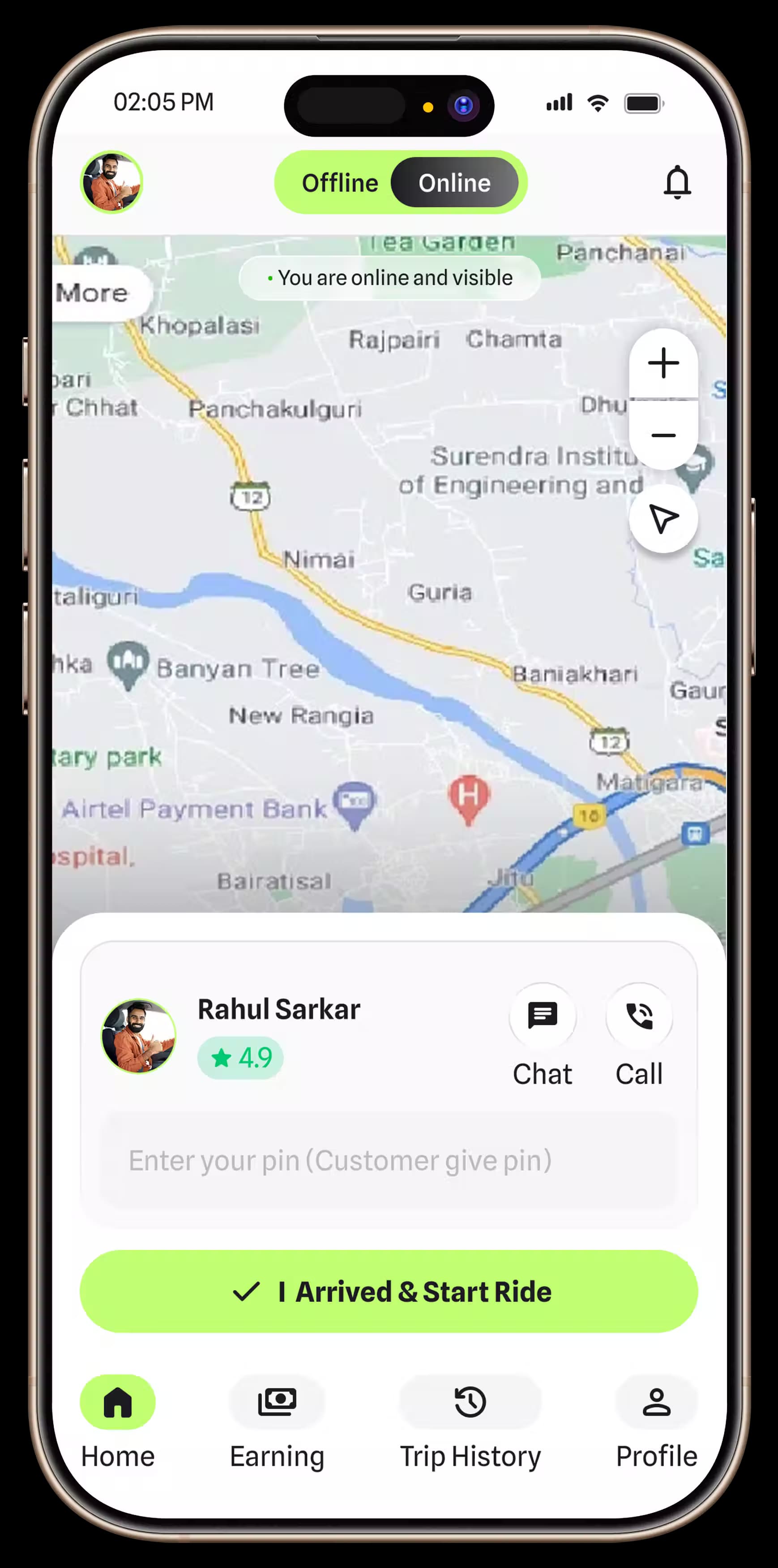 Driver App Mockup 6
